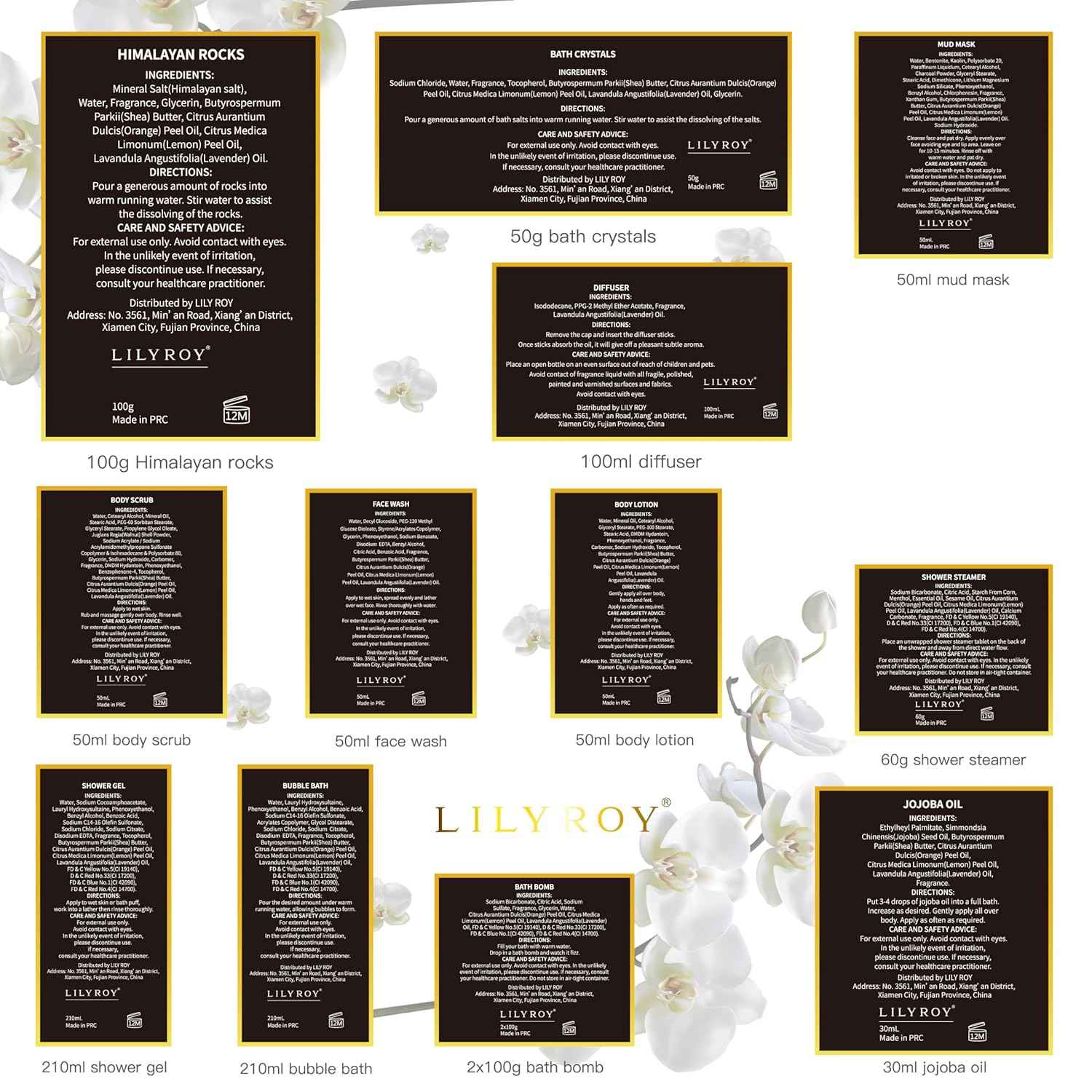 25Pcs Christmas Gifts for Women - Luxury Bath and Body Spa Gift Basket for Women with Necklace | Relaxing Care Kit Valentine's Mothers Day Gifts for Mom Gift Baskets for Anniversary or Bridal Shower