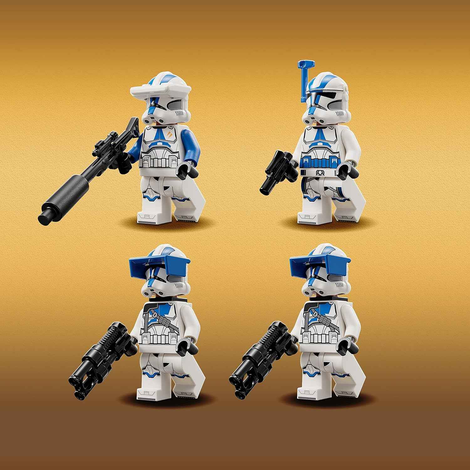 LEGO Star Wars 501st Clone Troopers Battle Pack Toy Set, Buildable AV-7 Anti Vehicle Cannon, with 4 Clone Trooper Minifigures, Portable Travel Toy, Great Birthday Gift for Kids Ages 6 and Up, 75345