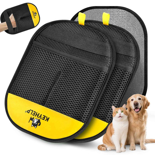 Pet Hair Removal Glove for Dogs & Cats, Newly Upgraded Reusable Electrostatic Pet Hair Gloves, Pet Hair Remover Tool for Clothing, Couch, Carpet, Car Seat