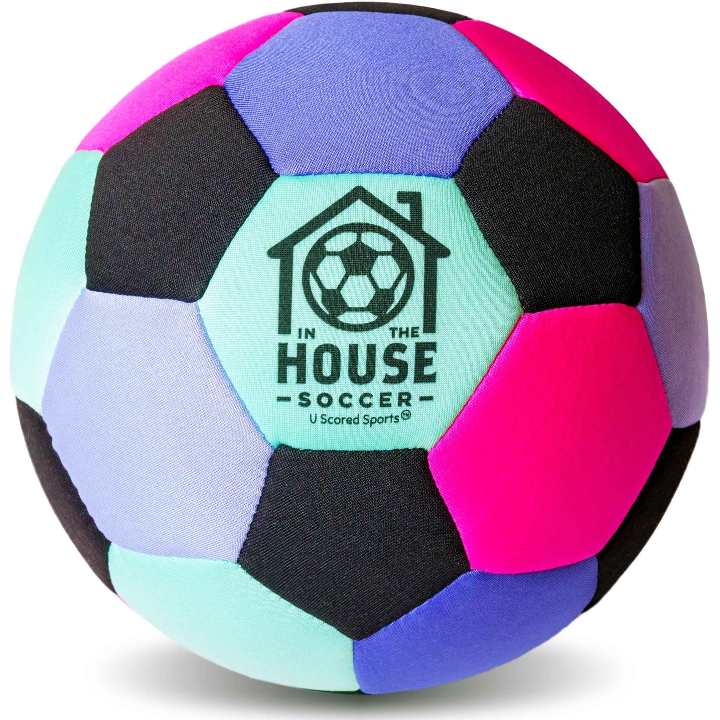 in The House Soccer Ball - Indoor Size 4 Padded Soccer Ball for Girls (Ages 3+), Boys (Ages 3+) & Adults - Bring Soccer Practice Home - Perfect for Juggling - Gift for Soccer Player