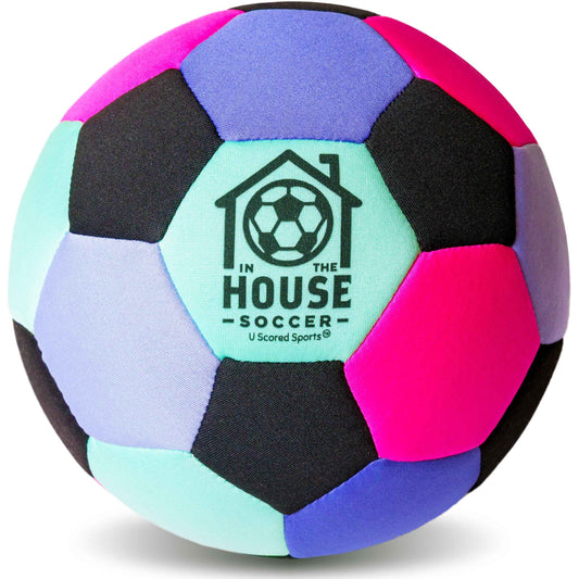 in The House Soccer Ball - Indoor Size 4 Padded Soccer Ball for Girls (Ages 3+), Boys (Ages 3+) & Adults - Bring Soccer Practice Home - Perfect for Juggling - Gift for Soccer Player