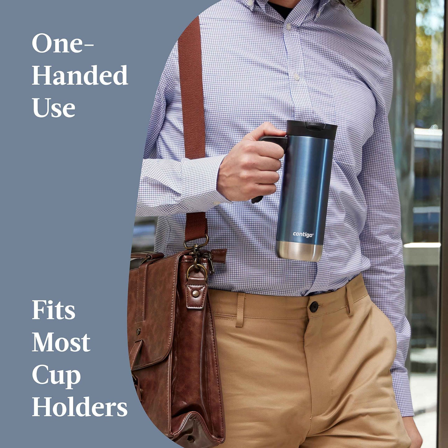 Contigo Superior 2.0 Stainless Steel Travel Mug with Handle with SNAPSEAL Lid, 20oz.