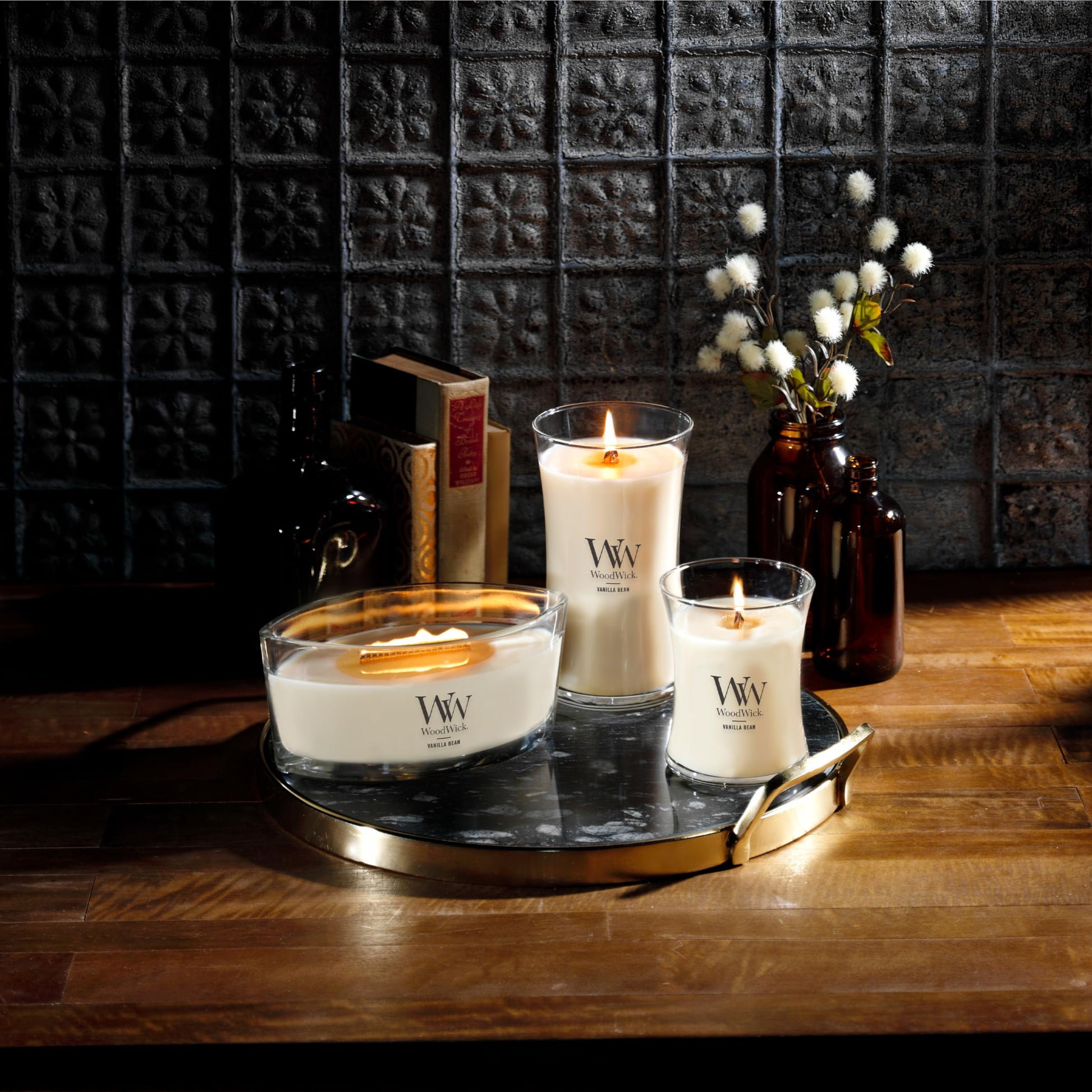 WoodWick Cinnamon Chai Holiday Candle Gifts for Women and Men, 9.7 oz Medium Hourglass Candle with Crackling Wick jlhbookstore.store