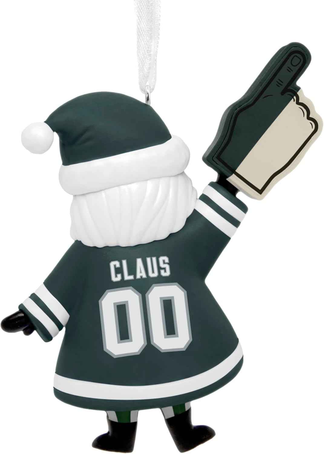 Hallmark NFL Philadelphia Eagles Santa Fan Christmas Ornament, Gifts for Sports Fans