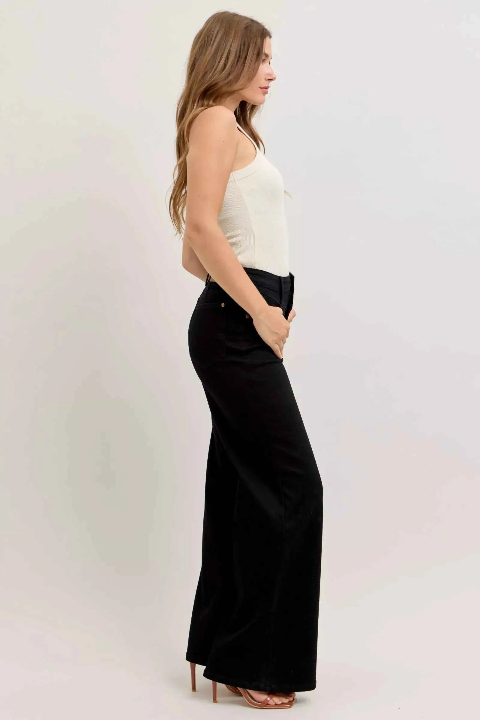 Judy Blue High-Waisted Wide Leg Jeans